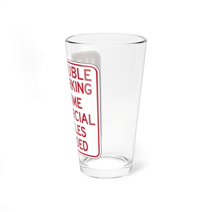 MUTCD-CA R39-2 (California) (Road Sign) Pint Glass 16oz - Go Mug Yourself