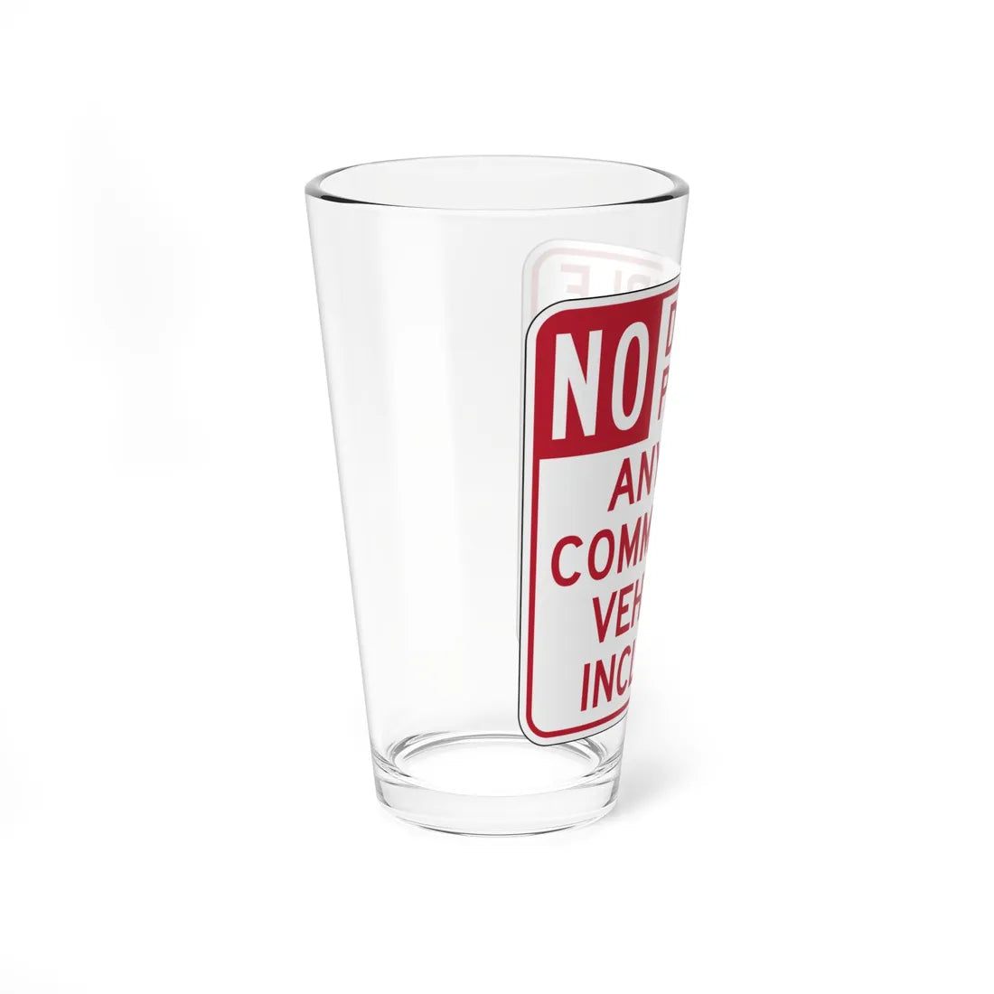 MUTCD-CA R39-2 (California) (Road Sign) Pint Glass 16oz - Go Mug Yourself