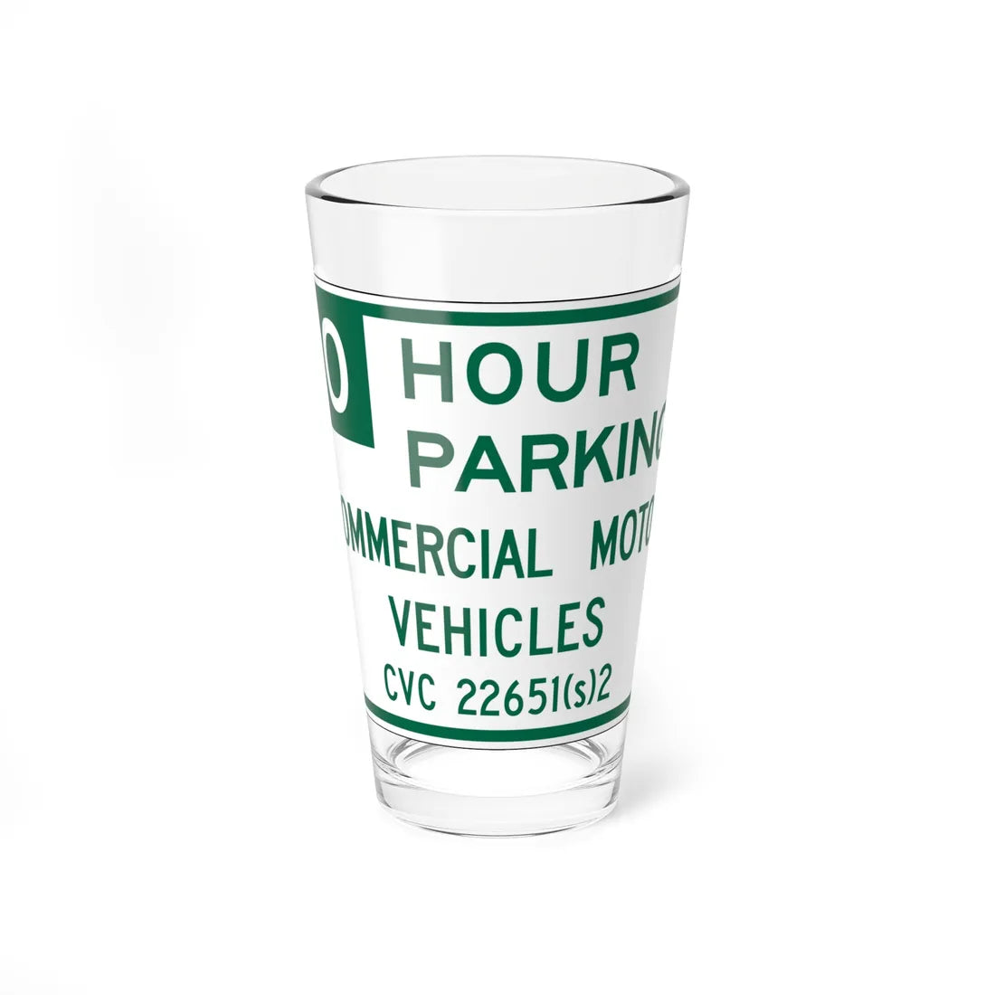 MUTCD-CA R39-3 (California) (Road Sign) Pint Glass 16oz 16oz - Go Mug Yourself