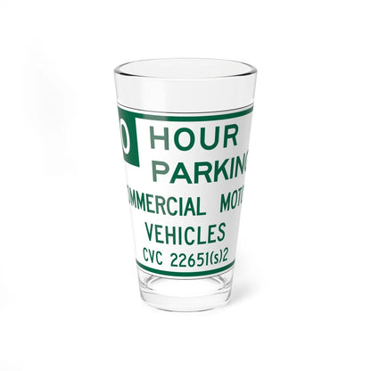 MUTCD-CA R39-3 (California) (Road Sign) Pint Glass 16oz 16oz - Go Mug Yourself