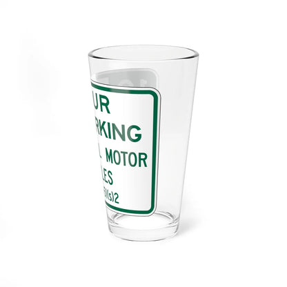 MUTCD-CA R39-3 (California) (Road Sign) Pint Glass 16oz - Go Mug Yourself