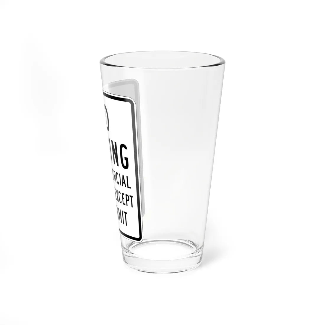 MUTCD-CA R39 (California) (Road Sign) Pint Glass 16oz - Go Mug Yourself