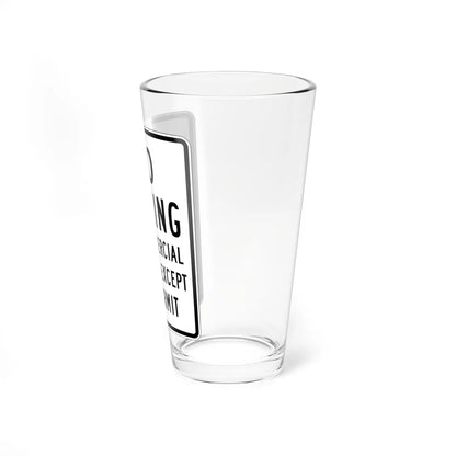 MUTCD-CA R39 (California) (Road Sign) Pint Glass 16oz - Go Mug Yourself