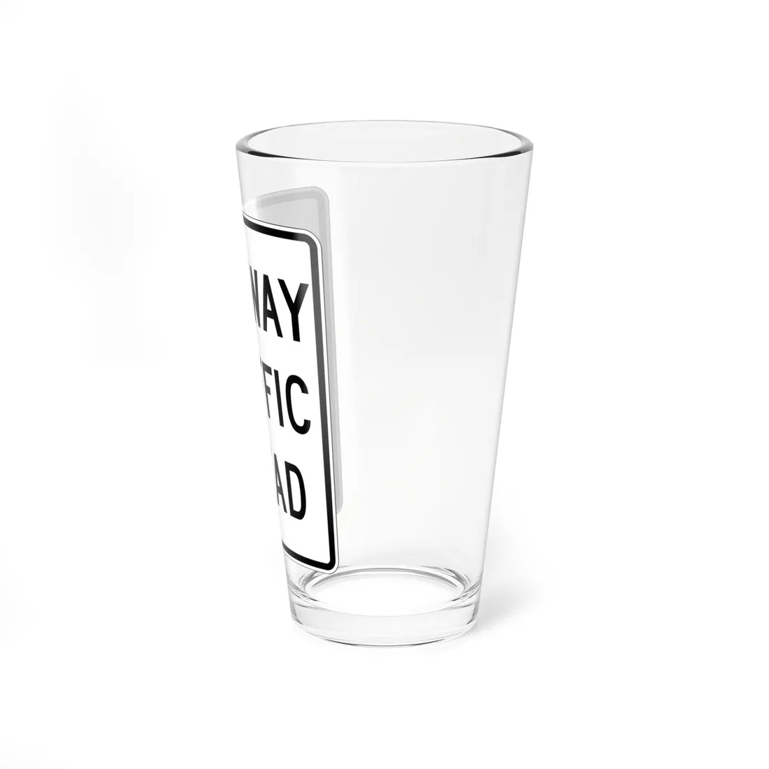 MUTCD-CA R40 (California) (Road Sign) Pint Glass 16oz - Go Mug Yourself
