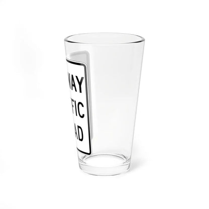 MUTCD-CA R40 (California) (Road Sign) Pint Glass 16oz - Go Mug Yourself