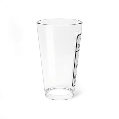 MUTCD-CA R44A (California) (Road Sign) Pint Glass 16oz - Go Mug Yourself