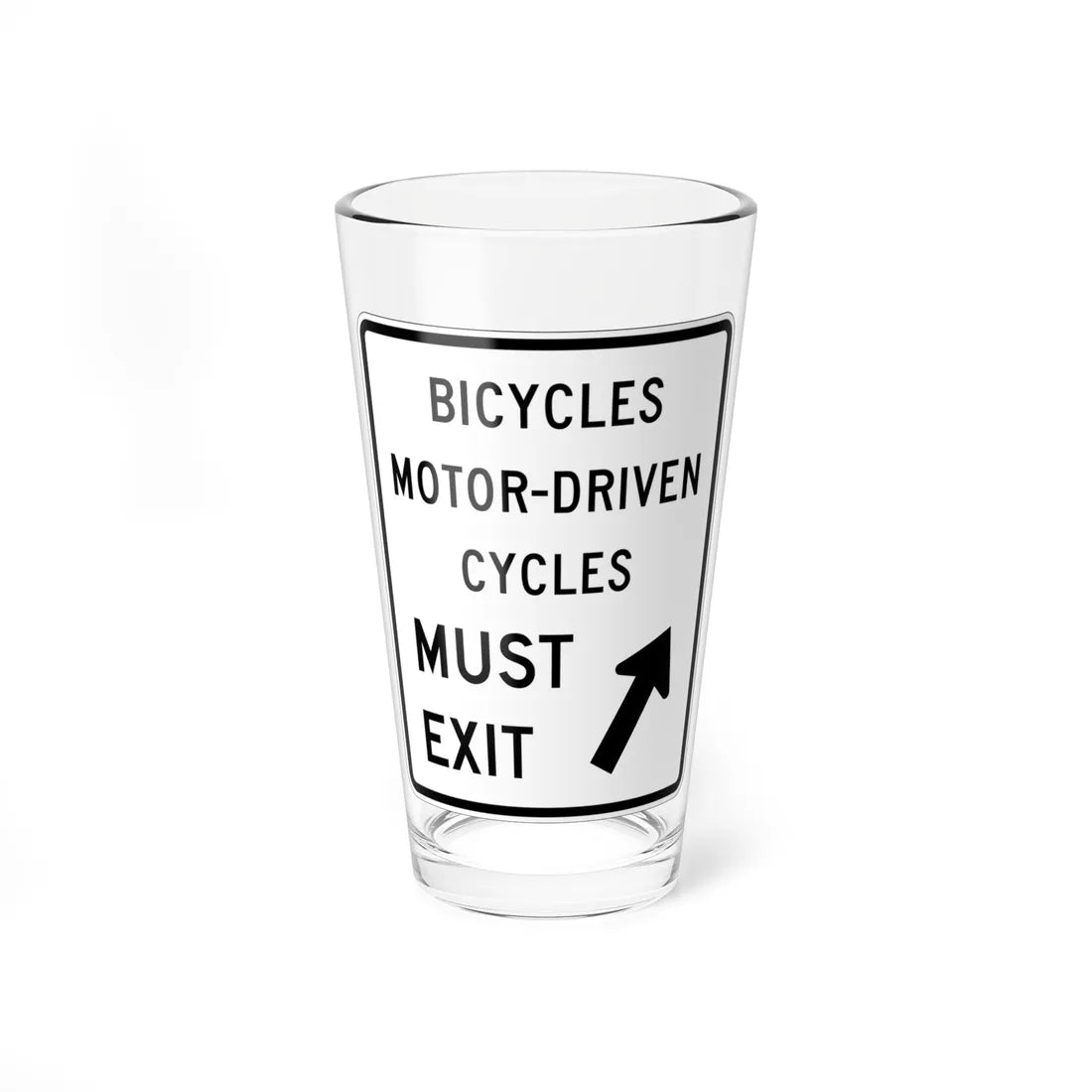 MUTCD-CA R44B (California) (Road Sign) Pint Glass 16oz 16oz - Go Mug Yourself