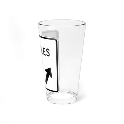 MUTCD-CA R44C (California) (Road Sign) Pint Glass 16oz - Go Mug Yourself