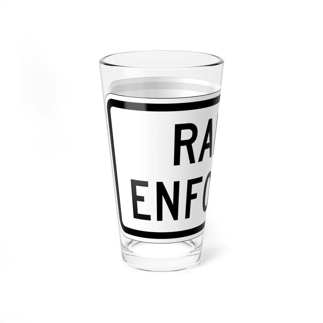 MUTCD-CA R48-1 (California) (Road Sign) Pint Glass 16oz - Go Mug Yourself