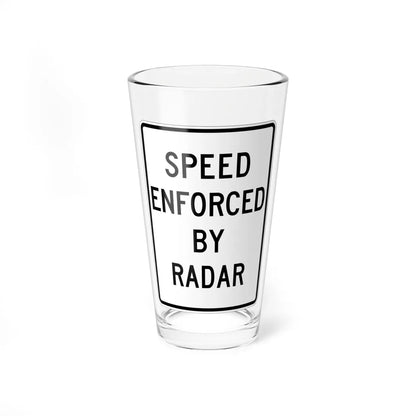 MUTCD-CA R48 (California) (Road Sign) Pint Glass 16oz 16oz - Go Mug Yourself