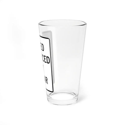 MUTCD-CA R48 (California) (Road Sign) Pint Glass 16oz - Go Mug Yourself