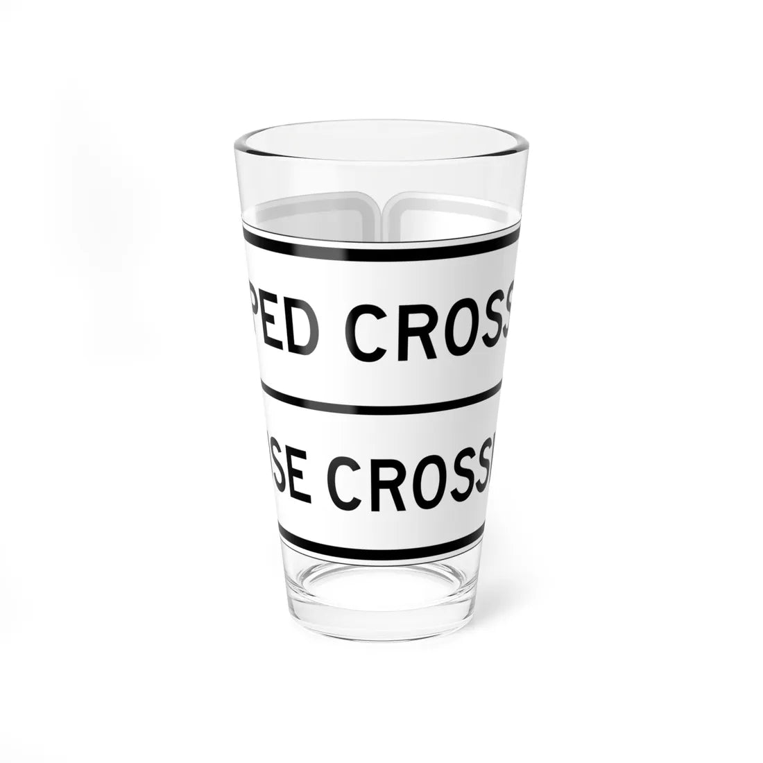 MUTCD-CA R49 (California) (Road Sign) Pint Glass 16oz 16oz - Go Mug Yourself