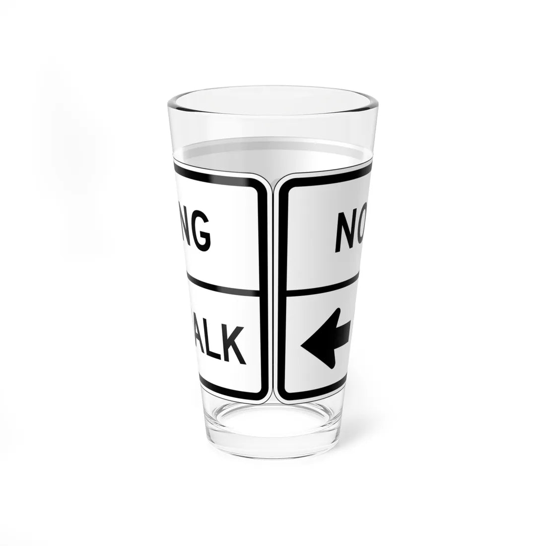 MUTCD-CA R49 (California) (Road Sign) Pint Glass 16oz - Go Mug Yourself