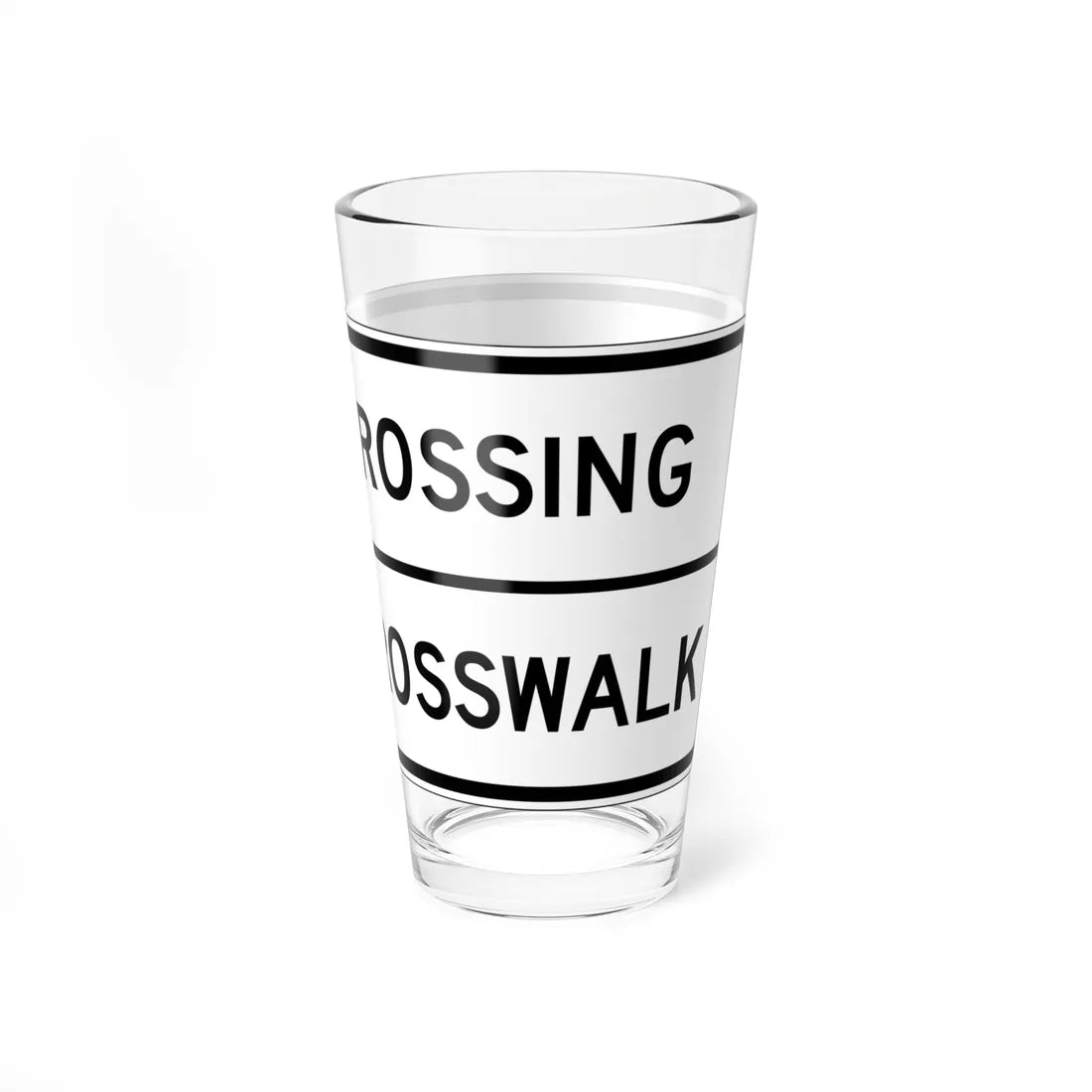 MUTCD-CA R49 (California) (Road Sign) Pint Glass 16oz - Go Mug Yourself