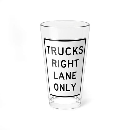 MUTCD-CA R53B (California) (Road Sign) Pint Glass 16oz - Go Mug Yourself