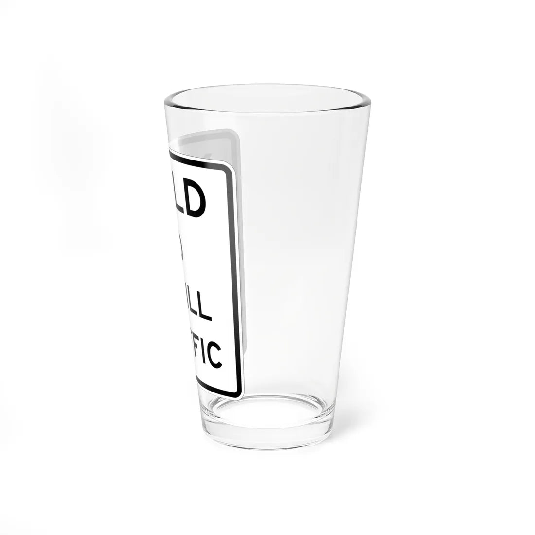 MUTCD-CA R55 (California) (Road Sign) Pint Glass 16oz - Go Mug Yourself