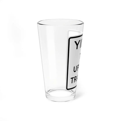 MUTCD-CA R55 (California) (Road Sign) Pint Glass 16oz - Go Mug Yourself