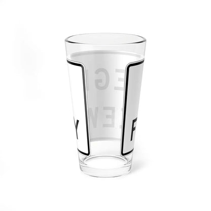 MUTCD-CA R57-1 (California) (Road Sign) Pint Glass 16oz - Go Mug Yourself