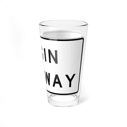 MUTCD-CA R57-1 (California) (Road Sign) Pint Glass 16oz - Go Mug Yourself