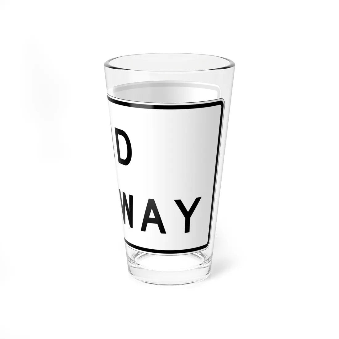 MUTCD-CA R58-1 (California) (Road Sign) Pint Glass 16oz - Go Mug Yourself
