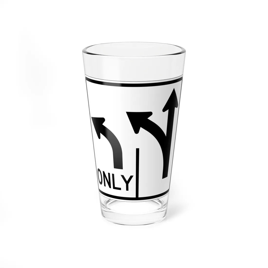MUTCD-CA R61-1.1 (California) (Road Sign) Pint Glass 16oz 16oz - Go Mug Yourself