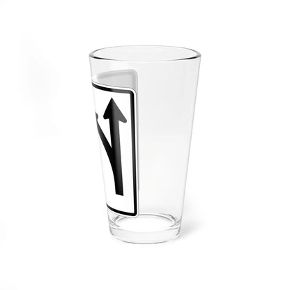 MUTCD-CA R61-1.1 (California) (Road Sign) Pint Glass 16oz - Go Mug Yourself