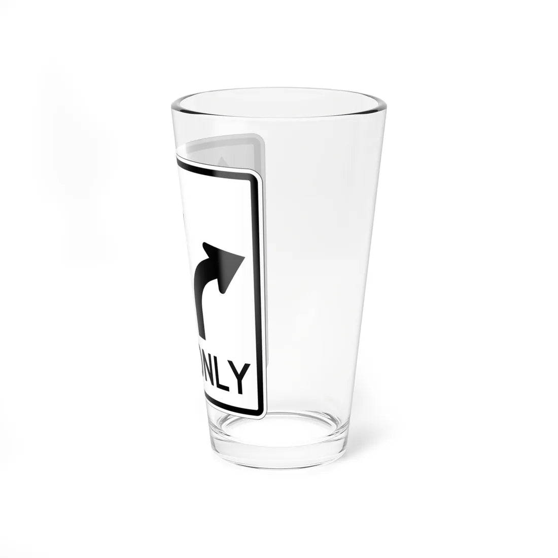 MUTCD-CA R61-3.1 (California) (Road Sign) Pint Glass 16oz - Go Mug Yourself