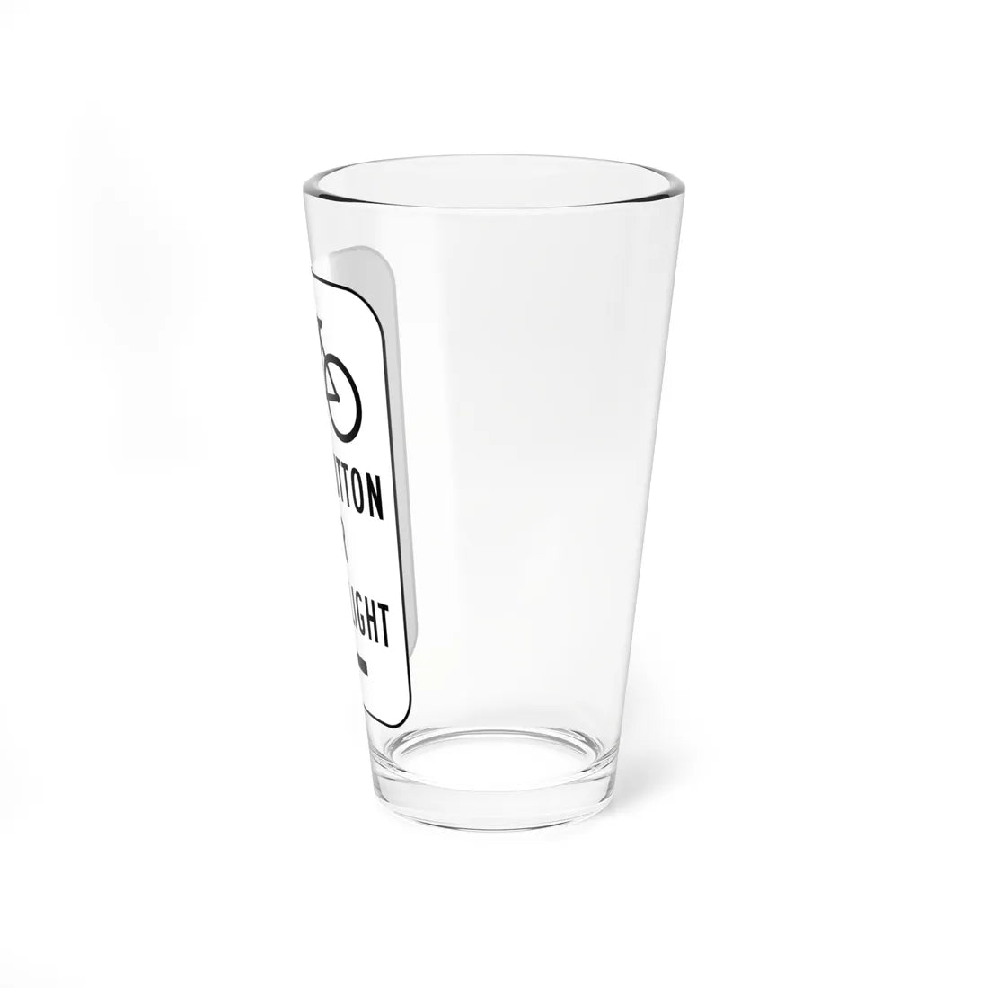 MUTCD-CA R62C (California) (Road Sign) Pint Glass 16oz - Go Mug Yourself