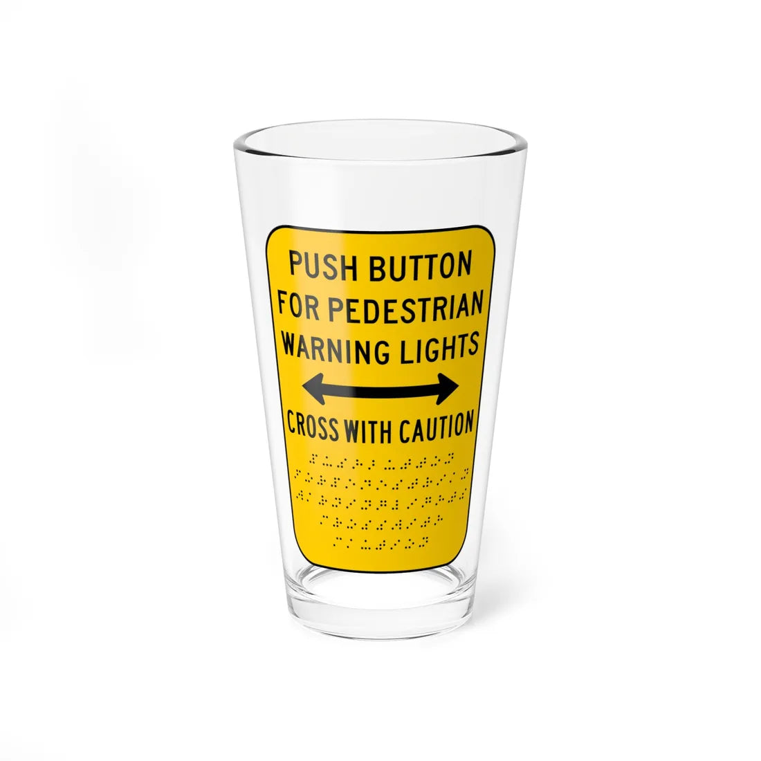 MUTCD-CA R62E (California) (Road Sign) Pint Glass 16oz 16oz - Go Mug Yourself