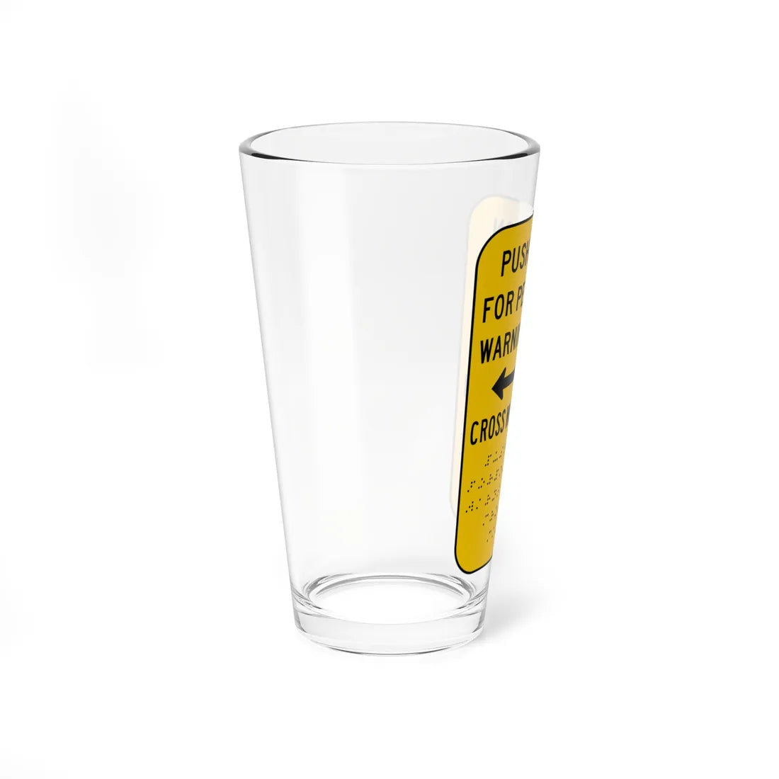 MUTCD-CA R62E (California) (Road Sign) Pint Glass 16oz - Go Mug Yourself