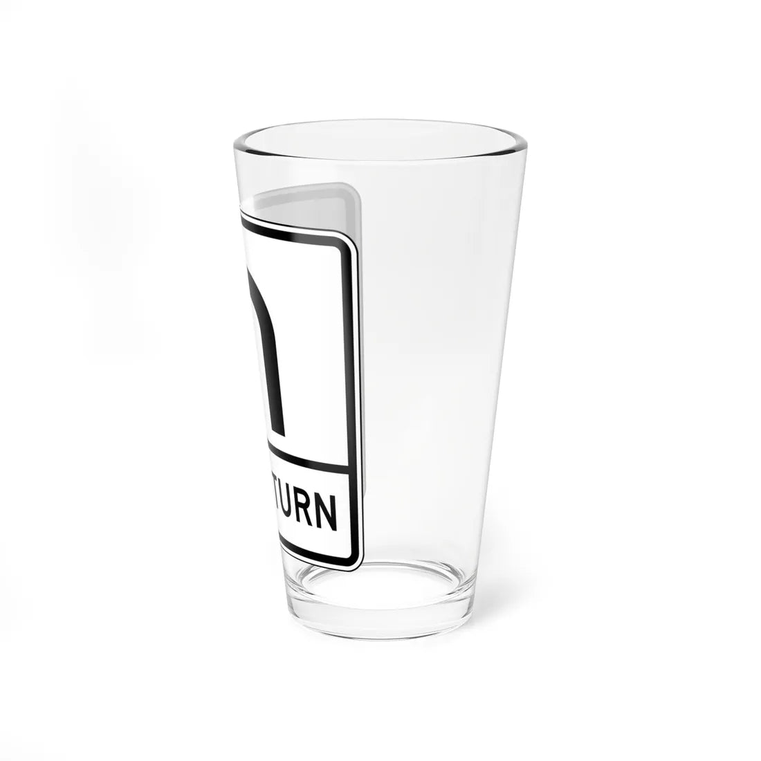 MUTCD-CA R73-3 (California) (Road Sign) Pint Glass 16oz - Go Mug Yourself