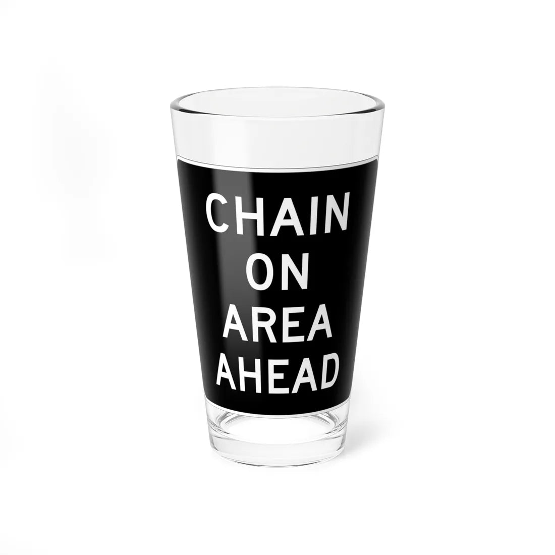 MUTCD-CA R75-1 (California) (Road Sign) Pint Glass 16oz 16oz - Go Mug Yourself