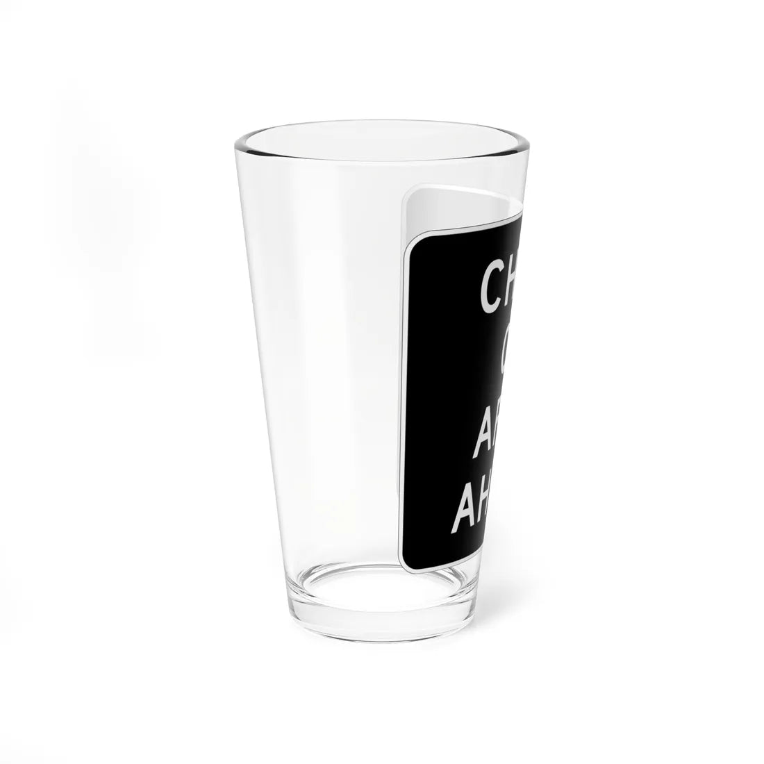 MUTCD-CA R75-1 (California) (Road Sign) Pint Glass 16oz - Go Mug Yourself