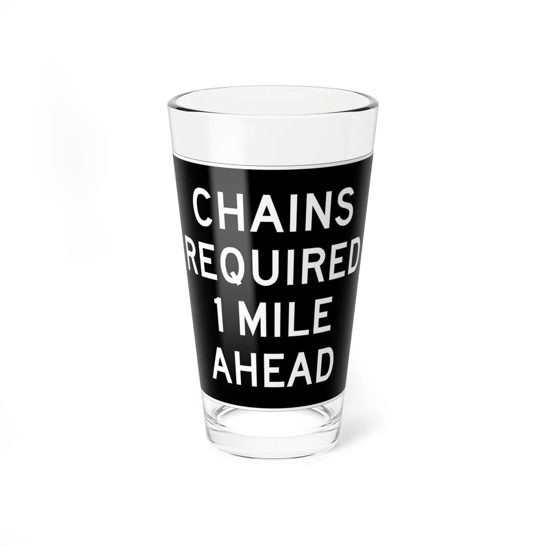 MUTCD-CA R75 (California) (Road Sign) Pint Glass 16oz 16oz - Go Mug Yourself