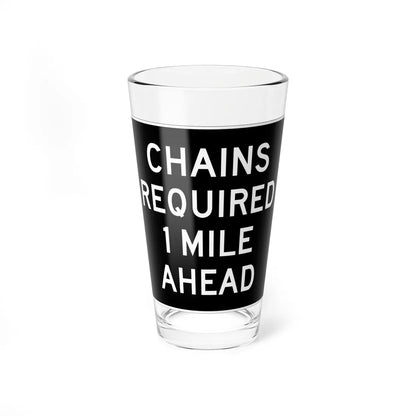 MUTCD-CA R75 (California) (Road Sign) Pint Glass 16oz 16oz - Go Mug Yourself