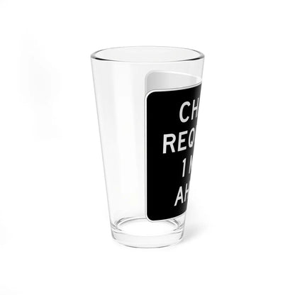 MUTCD-CA R75 (California) (Road Sign) Pint Glass 16oz - Go Mug Yourself