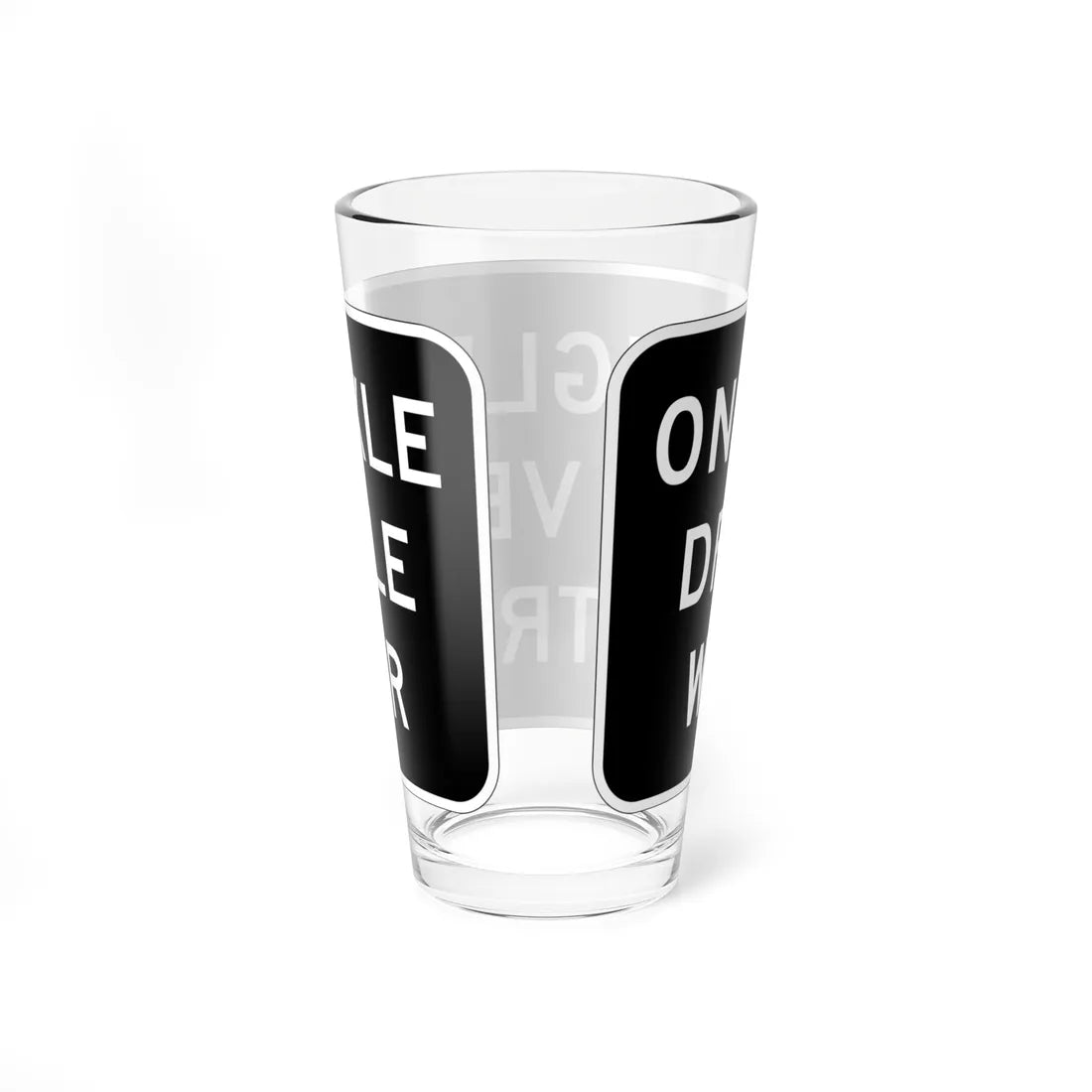 MUTCD-CA R76-1 (California) (Road Sign) Pint Glass 16oz - Go Mug Yourself