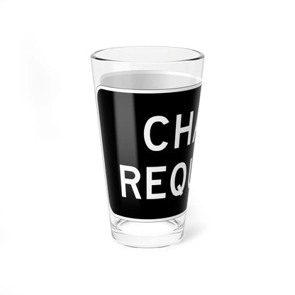 MUTCD-CA R76 (California) (Road Sign) Pint Glass 16oz - Go Mug Yourself