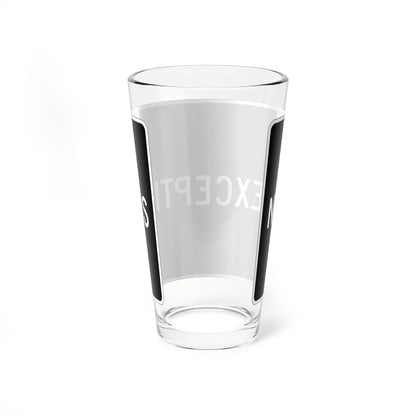 MUTCD-CA R77 (California) (Road Sign) Pint Glass 16oz - Go Mug Yourself