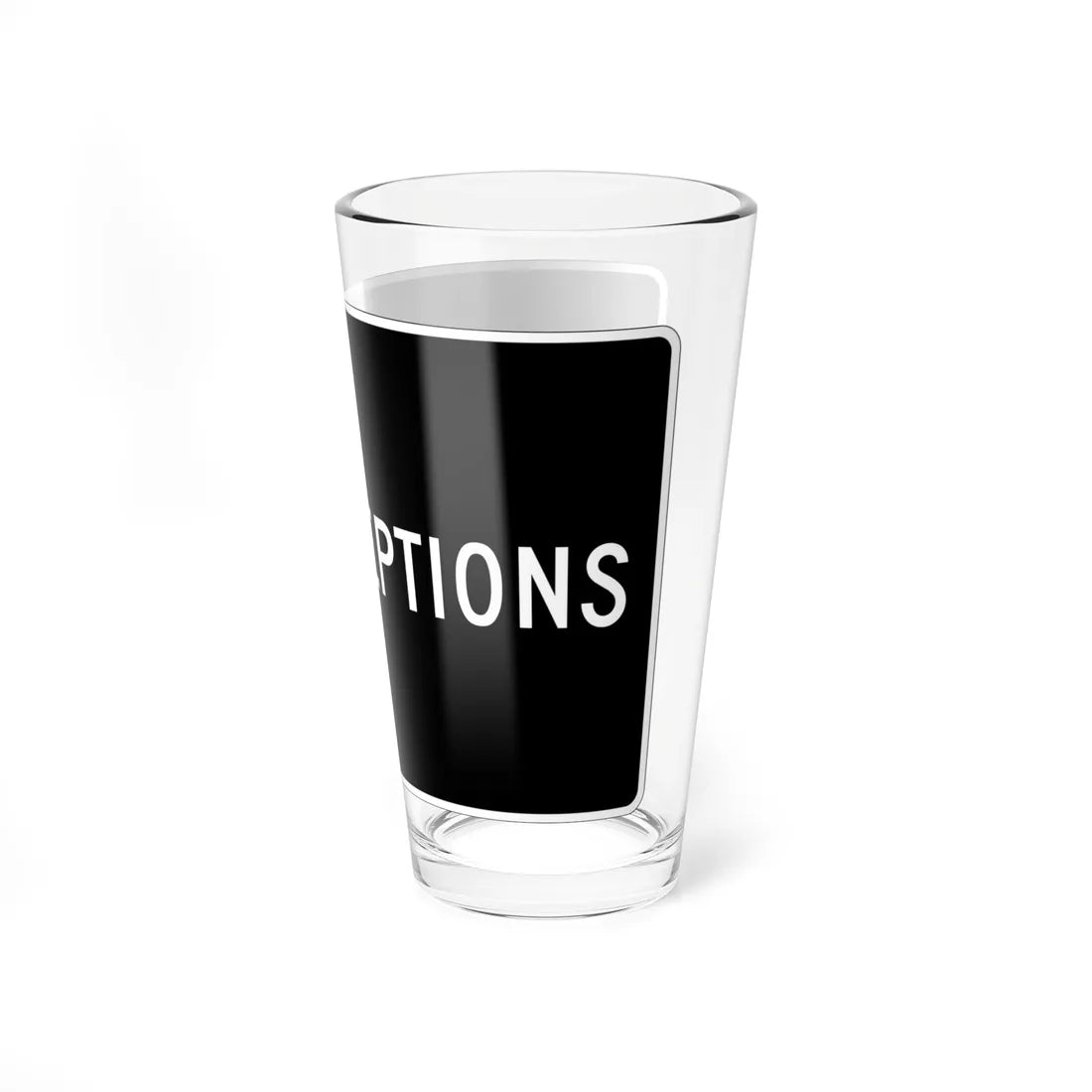 MUTCD-CA R77 (California) (Road Sign) Pint Glass 16oz - Go Mug Yourself
