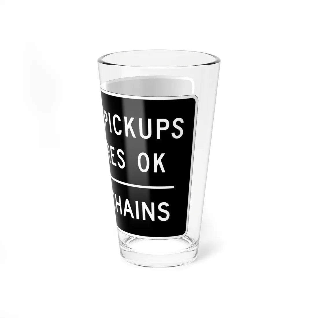 MUTCD-CA R79 (California) (Road Sign) Pint Glass 16oz - Go Mug Yourself