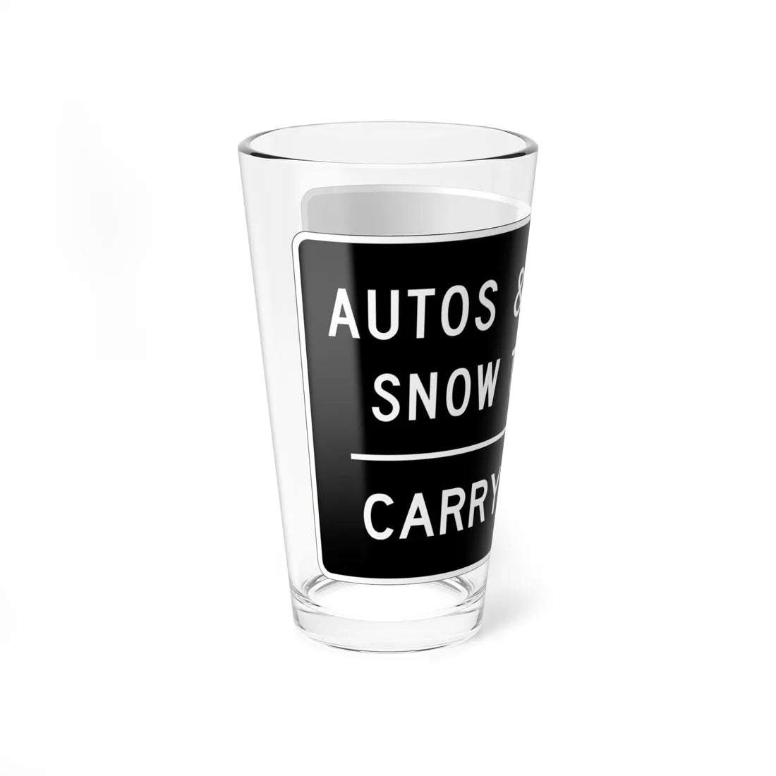 MUTCD-CA R79 (California) (Road Sign) Pint Glass 16oz - Go Mug Yourself
