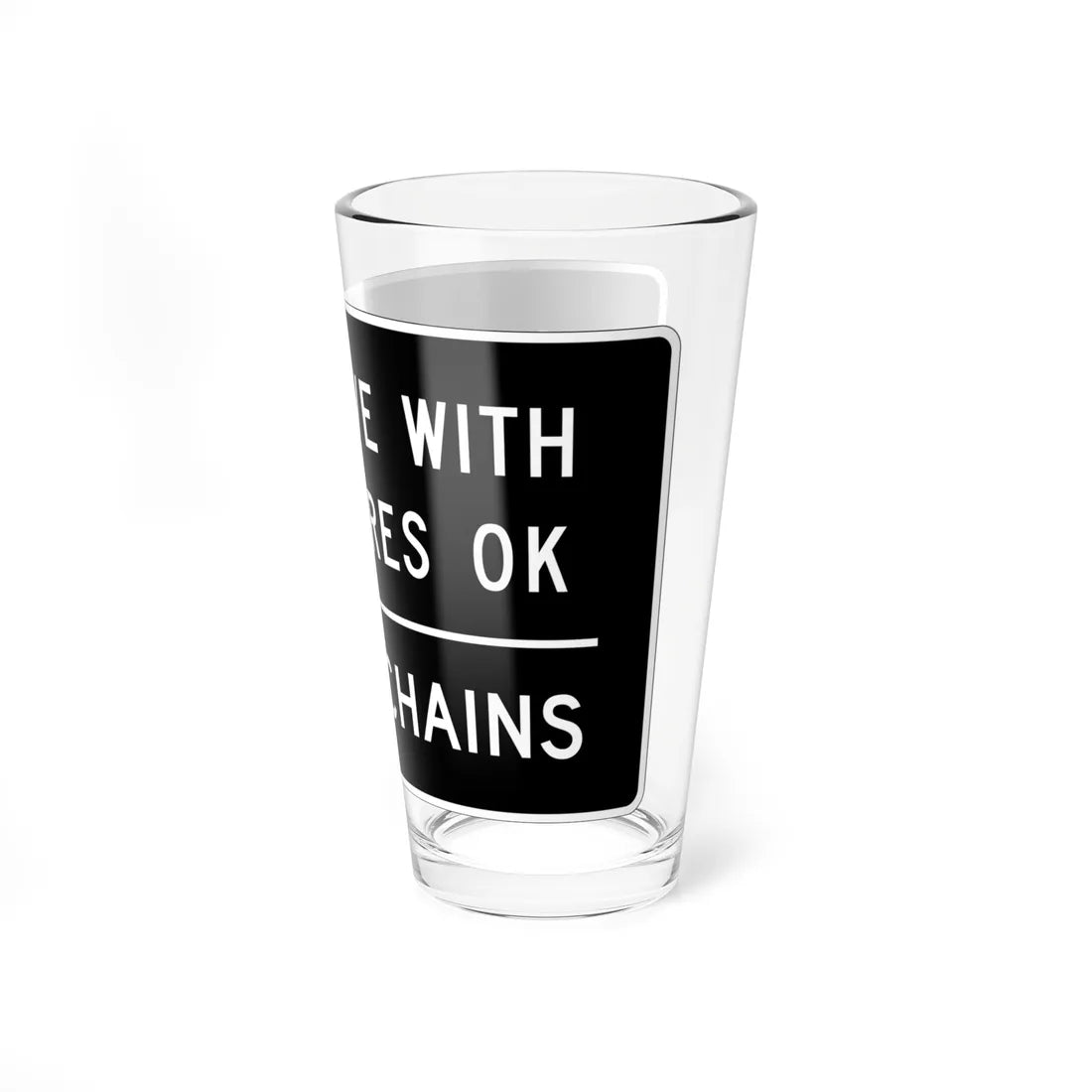MUTCD-CA R80-1 (California) (Road Sign) Pint Glass 16oz - Go Mug Yourself