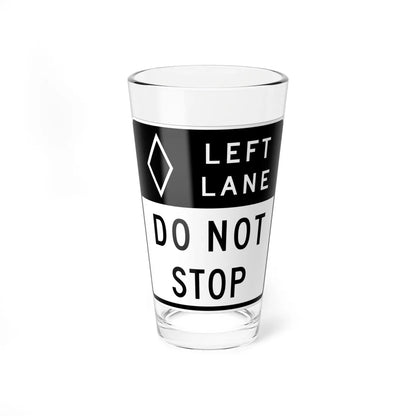 MUTCD-CA R88 (California) (Road Sign) Pint Glass 16oz 16oz - Go Mug Yourself