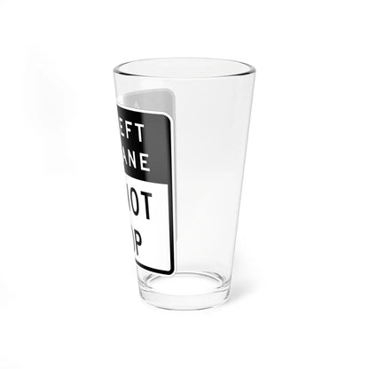 MUTCD-CA R88 (California) (Road Sign) Pint Glass 16oz - Go Mug Yourself
