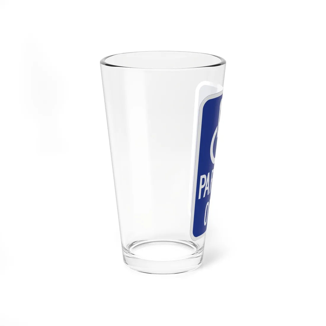 MUTCD-CA R99 (California) (Road Sign) Pint Glass 16oz - Go Mug Yourself