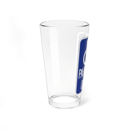 MUTCD-CA R99 (California) (Road Sign) Pint Glass 16oz - Go Mug Yourself