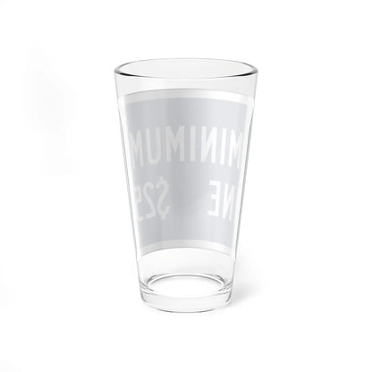 MUTCD-CA R99B (California) (Road Sign) Pint Glass 16oz - Go Mug Yourself