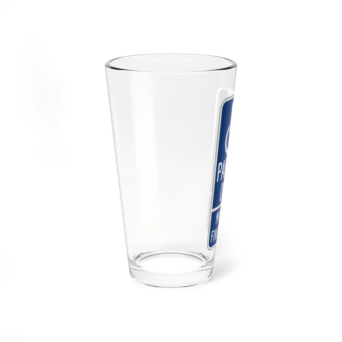 MUTCD-CA R99C (California) (Road Sign) Pint Glass 16oz - Go Mug Yourself