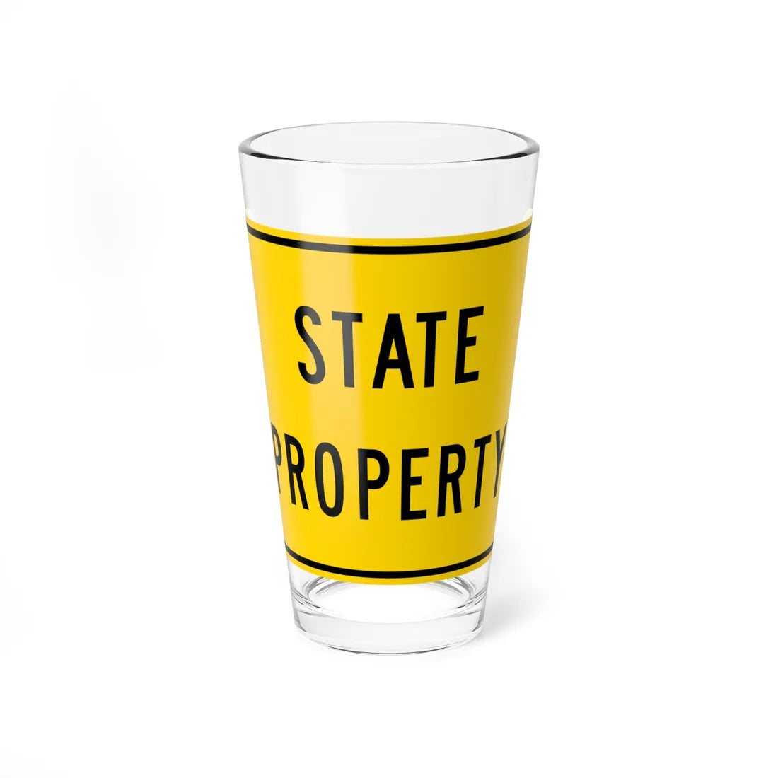 MUTCD-CA S1-1 (California) (Road Sign) Pint Glass 16oz 16oz - Go Mug Yourself